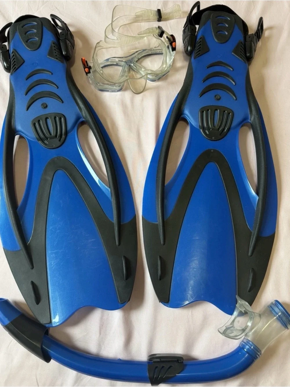 Set (2) U.S. Divers 256985 Cozumel Seabreeze Adult Snorkeling Combo Set - Blue